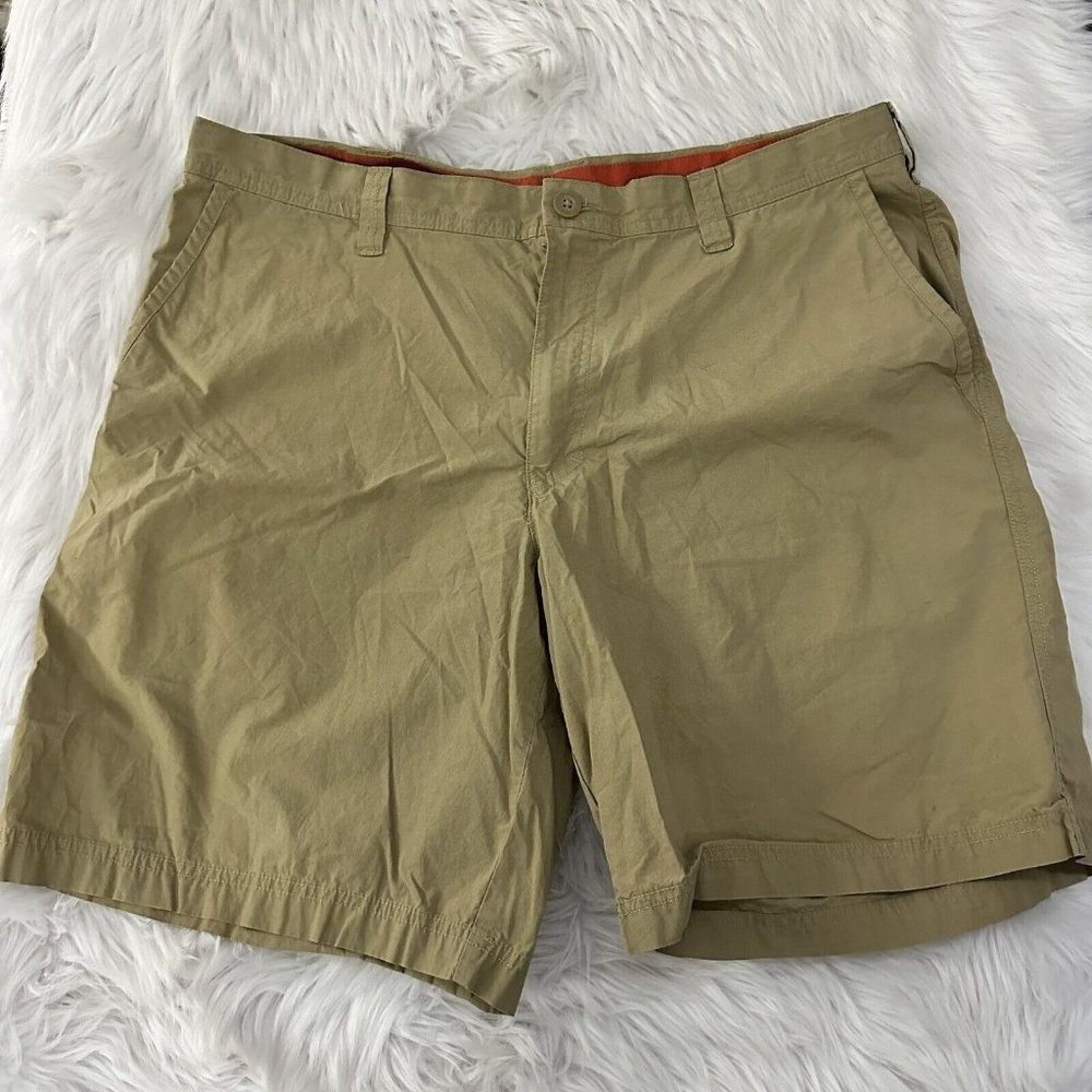 Columbia mens brown shorts size 40W 10L cotton EUc